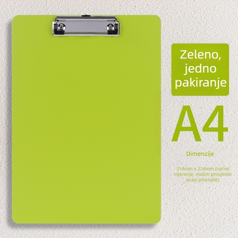 Keji plastični dokument-klip, jednostruka stezaljka, debljina ploče 1 mm, tiskano logo, mogućnost prilagodbe obrade