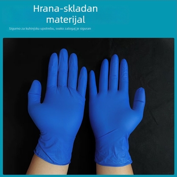 Jednokratne nitril rukavice za kontakt s hranom, bez pudera, otporne, zaštitne