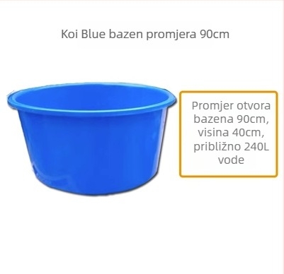 Plastični koi ribnjak bazen - prijenosni, mjerni bazen, 3 kg, oprema akvarija