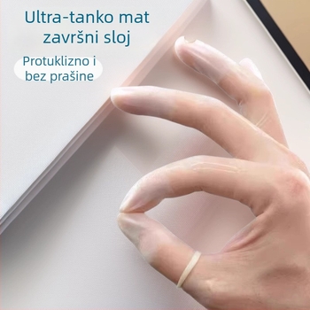 Prozirne prstne zaštitne rukavice za manikuru, izuzetno tanke, s mat završnim slojem, anti-slip i bez prašine; debljina 0,2–0,3 mm; uzorak proziran; funkcija zaštita; rok trajanja 2 godine