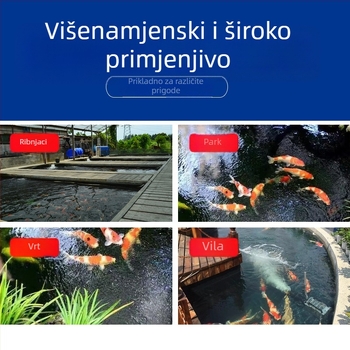 Koi jezero: donji odvodni poklop i UFO odvodni poklop za filtraciju akvarija, mramorni UFO i poklop dna od staklena vlakna