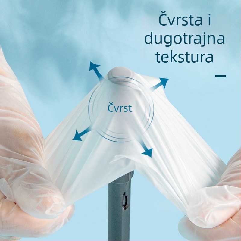 Jednokratne PVC rukavice za kontakt s hranom, za pečenje, produžene i debljine, otporne na ulje, prozirne, debljina 0,05–0,1 mm