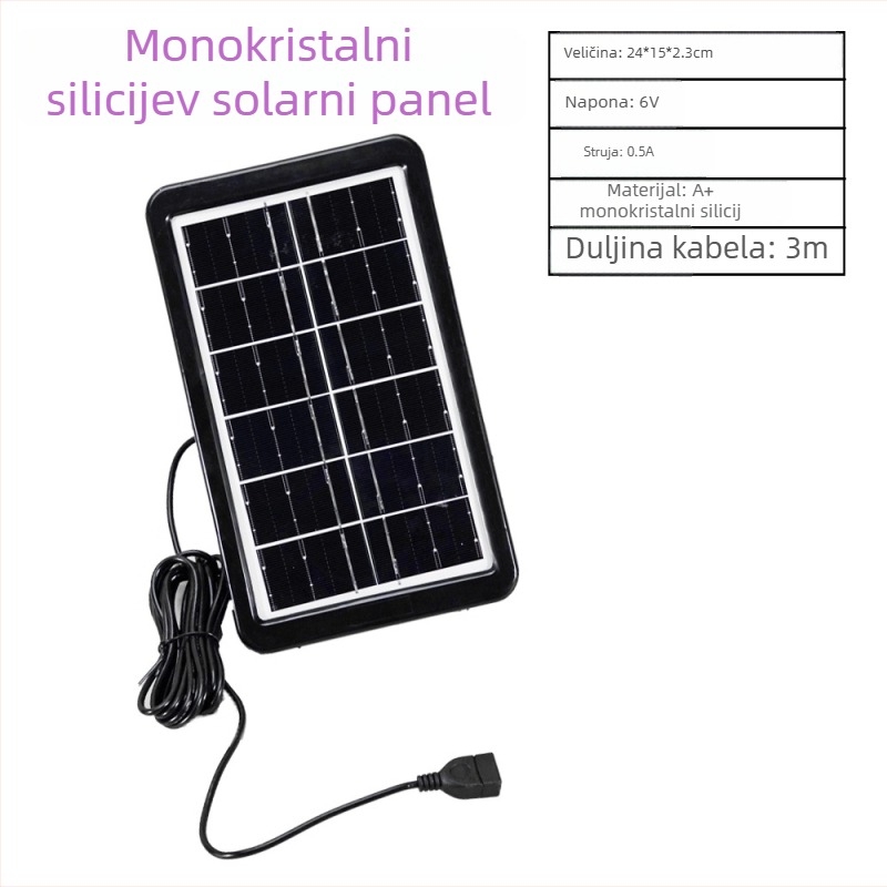Levana akvarijska vodena pumpa – solarno USB napajanje, mini potopna pumpa za aeraciju (monokrystalni silikon)