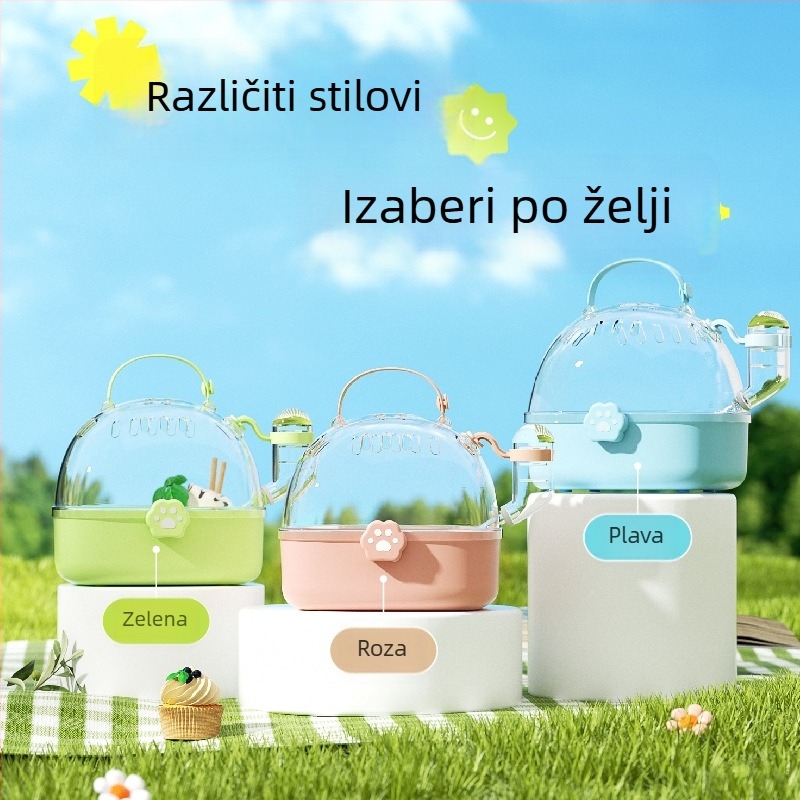 Kavez za hamstera i putni nosilac — plastična konstrukcija; Bucatstate; kategorija: kavez za hamstere i putni nosilac, oprema za kućne ljubimce