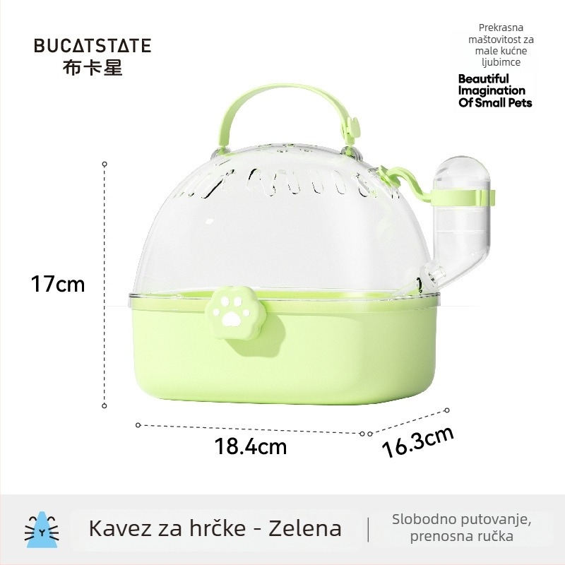 Kavez za hamstera i putni nosilac — plastična konstrukcija; Bucatstate; kategorija: kavez za hamstere i putni nosilac, oprema za kućne ljubimce