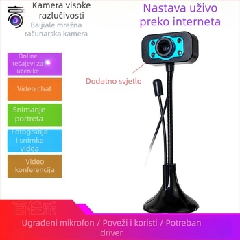 Stolna USB kamera s 0,8 MP senzorom, maksimalna rezolucija 1600x1200, 30 FPS, USB plug-and-play
