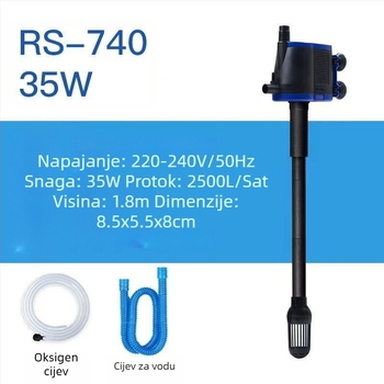 Shengrui potopna pumpa za vodu u akvariju — vertikalna, višerazinska konstrukcija, pumpa vodu za povećanje oksigenacije