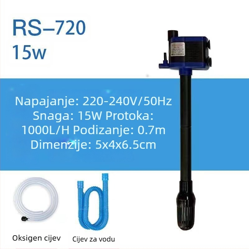 Shengrui potopna pumpa za vodu u akvariju — vertikalna, višerazinska konstrukcija, pumpa vodu za povećanje oksigenacije