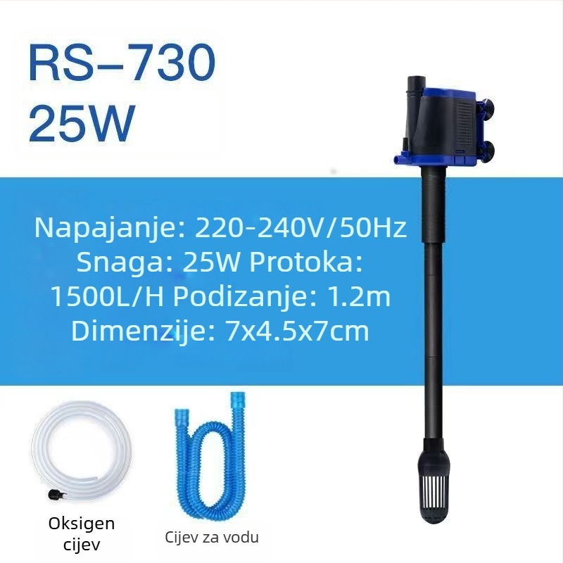 Shengrui potopna pumpa za vodu u akvariju — vertikalna, višerazinska konstrukcija, pumpa vodu za povećanje oksigenacije