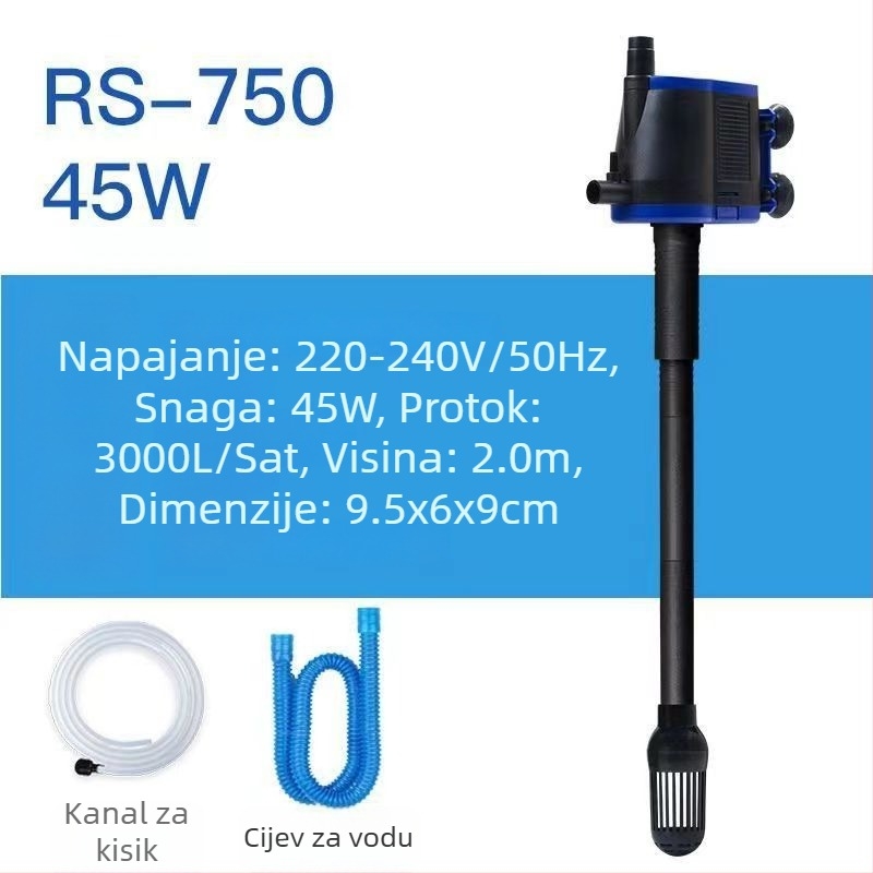 Shengrui potopna pumpa za vodu u akvariju — vertikalna, višerazinska konstrukcija, pumpa vodu za povećanje oksigenacije