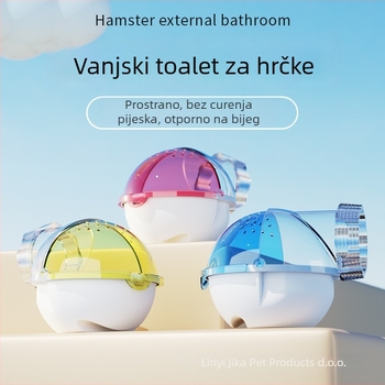 Vanjsko kupanje za hrčka sa saunom i kutijom za pijesak, s akrilnim priključkom — Jakal Card