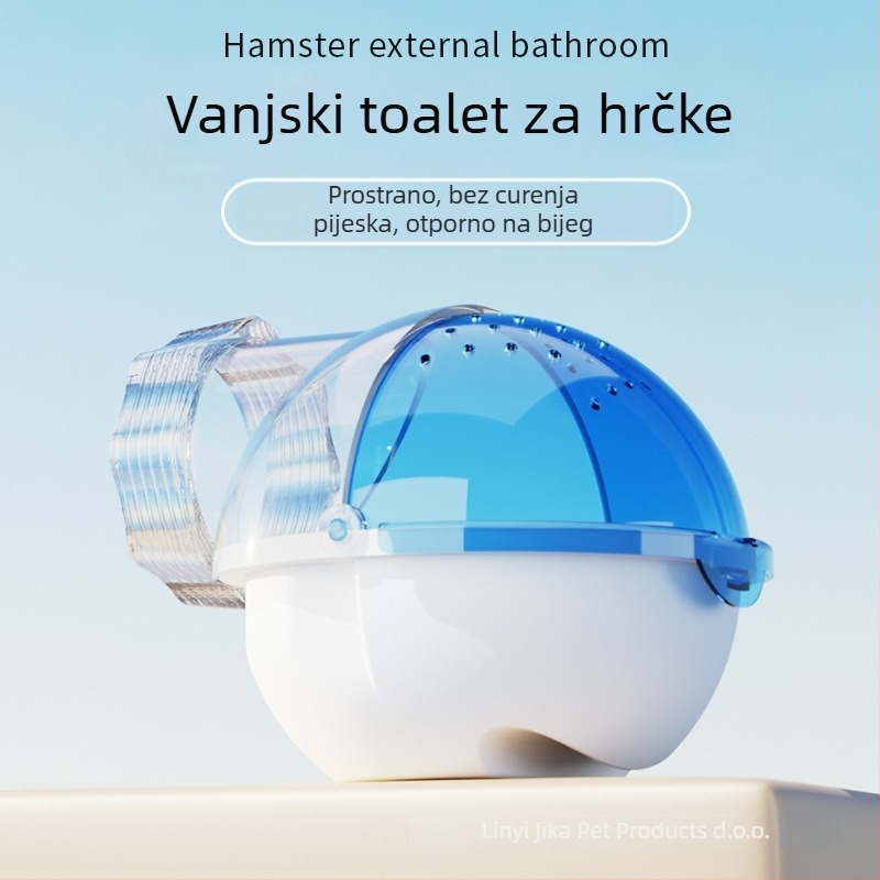 Vanjsko kupanje za hrčka sa saunom i kutijom za pijesak, s akrilnim priključkom — Jakal Card