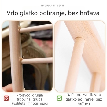 Papagajska penjačka ljestvica, masivno drvo, igračka za ptice u kavezu (Brand: Weibi; Materijal: Masivno drvo; Kategorija: Igračke za kućne ljubimce)