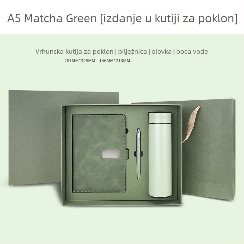 Ning zhan Bilježnica s logotipom, kožna umjetna koža, žično povezivanje, Dowling papir, 100–200 stranica
