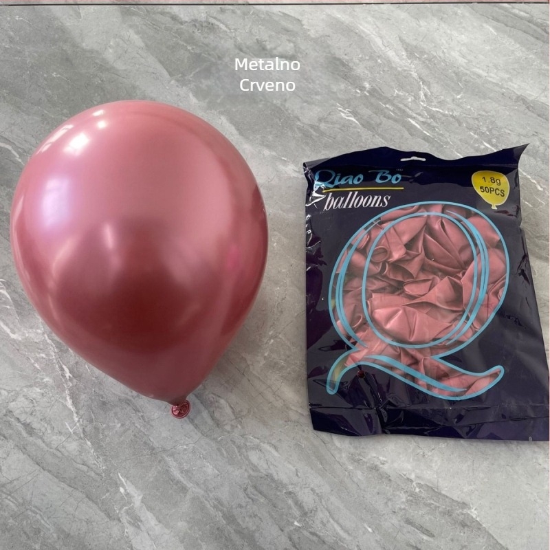 Qiao Bo latexni okrugli ukrasni balon s otisnutim logotipom