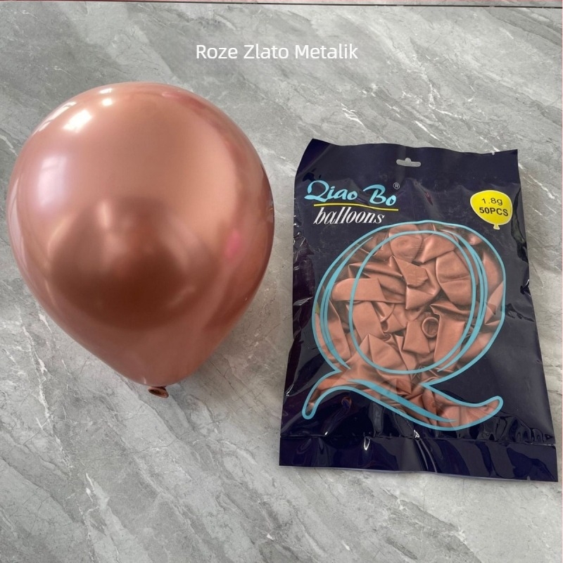 Qiao Bo latexni okrugli ukrasni balon s otisnutim logotipom