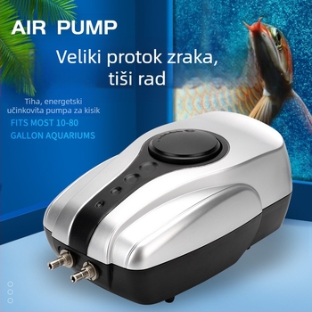 Blue Treasure akvarijska pumpa za zrak — tiha oksigenacijska pumpa, 1 kg, bez uvoza, moguća privatna etiketa