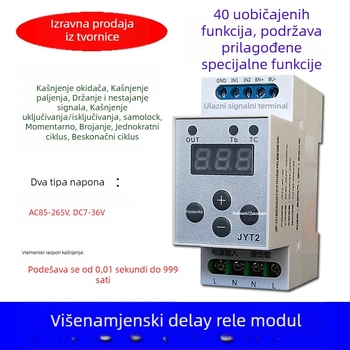 Višefunkcionalni modul vremenskog releja na šini, s brojanjem okidača