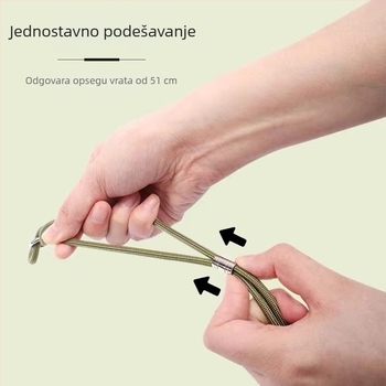 Povodac za kućne ljubimce od užeta-lanac – protiv proboja, protiv bijega, pogodan za mačke, dodatak s remenom