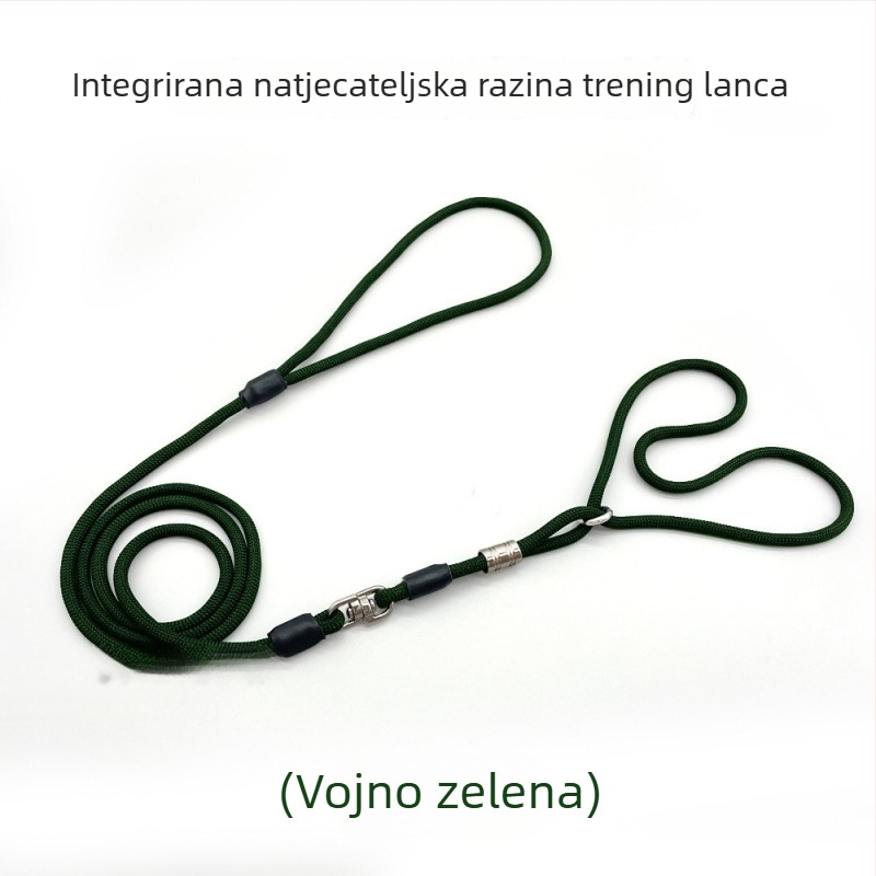 Povodac za kućne ljubimce od užeta-lanac – protiv proboja, protiv bijega, pogodan za mačke, dodatak s remenom