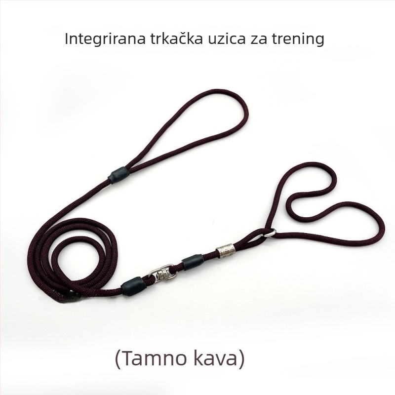 Povodac za kućne ljubimce od užeta-lanac – protiv proboja, protiv bijega, pogodan za mačke, dodatak s remenom