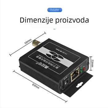 Video pretvarač — koaksijalni transmiter/ekstenzija za PLC mrežu lifta, 720p, Udaljeno buđenje nije podržano, Upravljanje napajanjem nije podržano, Model 705