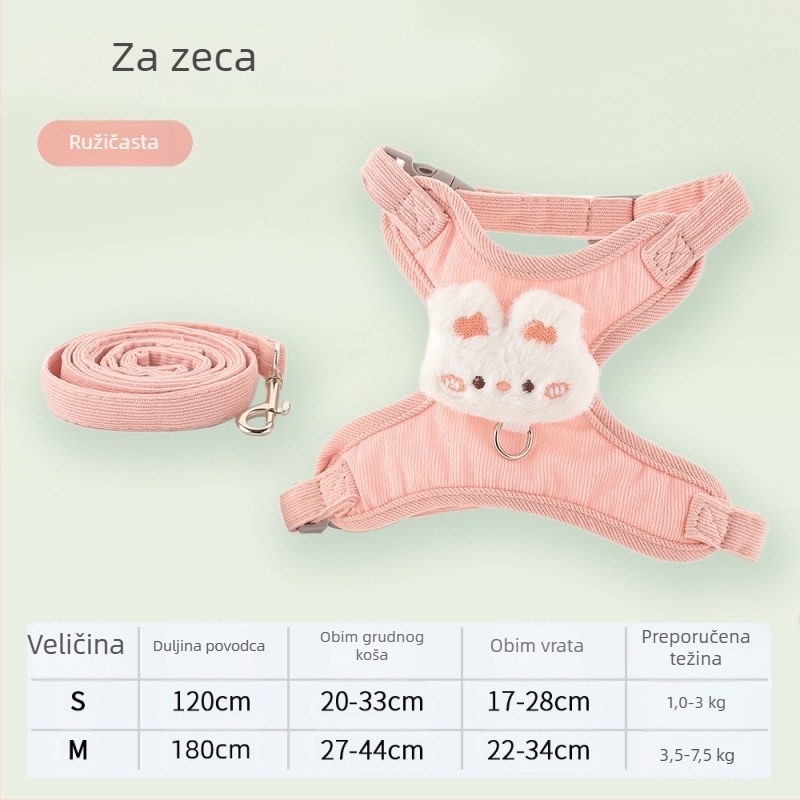 Mačji hám s podesivim vodilom — poliester, Mengcheng, šifra 83511, podrijetlo Zhejiang