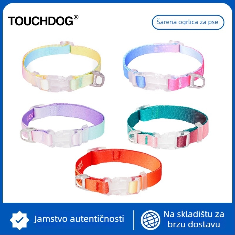 Touchdog It It Nylon LED ogrlica za psa, podesiva