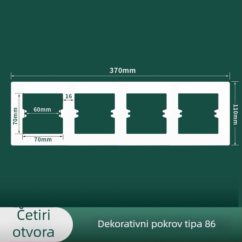 Meigelin Utičnice Pribor — Dekorativni brtvilo za 86-tip donje kutije utičnice na zid, za skrivanje spojeva