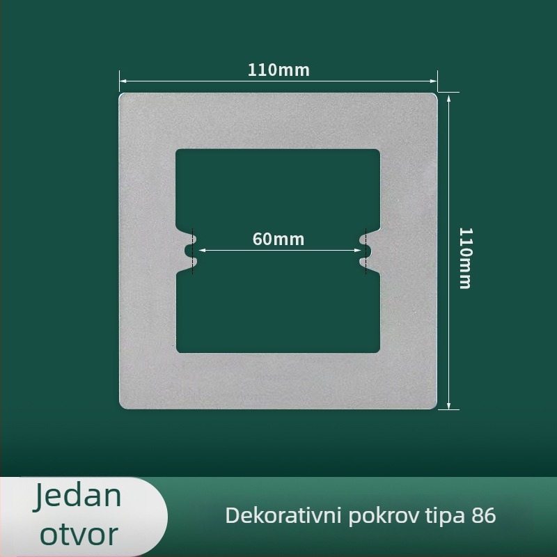 Meigelin Utičnice Pribor — Dekorativni brtvilo za 86-tip donje kutije utičnice na zid, za skrivanje spojeva
