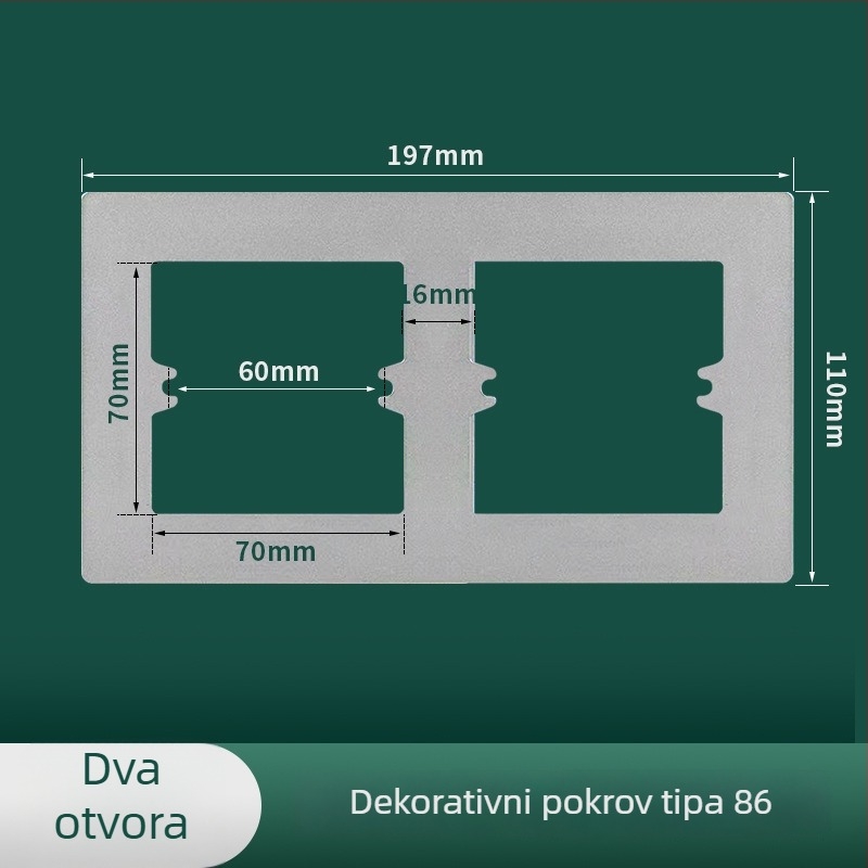 Meigelin Utičnice Pribor — Dekorativni brtvilo za 86-tip donje kutije utičnice na zid, za skrivanje spojeva