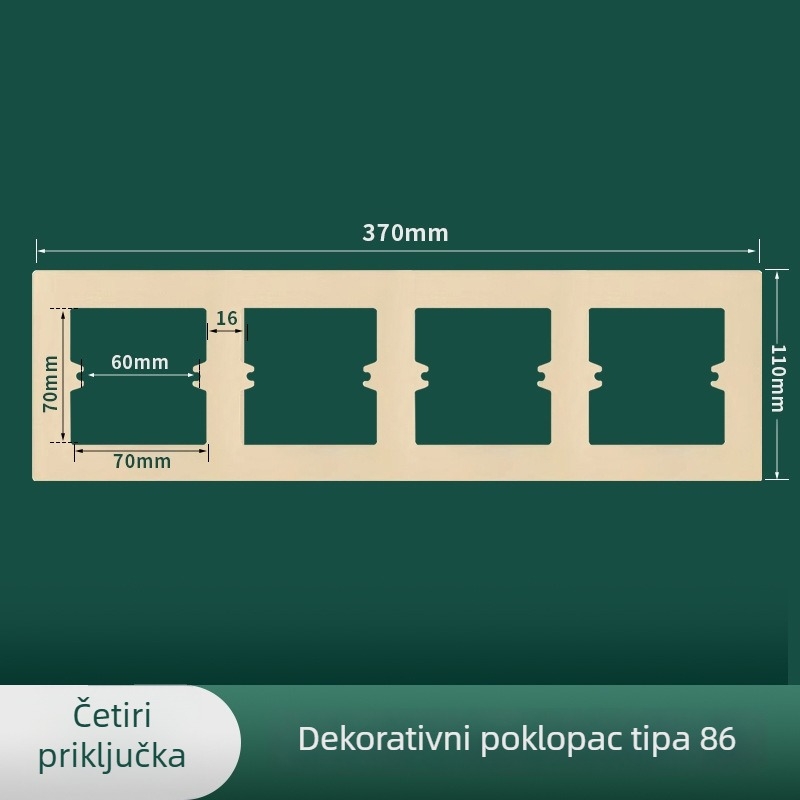 Meigelin Utičnice Pribor — Dekorativni brtvilo za 86-tip donje kutije utičnice na zid, za skrivanje spojeva