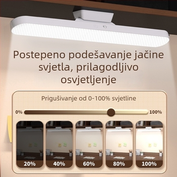 Stolna lampa s zaštitom očiju za učenike, akrilna noćna lampica, punjiva, dodirni prekidač, CRI ≥90