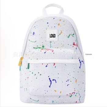 Unisex ruksak sa Splash Ink motivom, 20–35L, Oxford tkanina, kompatibilan s laptopom, zakrivljeni rameni remen
