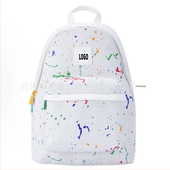 Unisex ruksak sa Splash Ink motivom, 20–35L, Oxford tkanina, kompatibilan s laptopom, zakrivljeni rameni remen