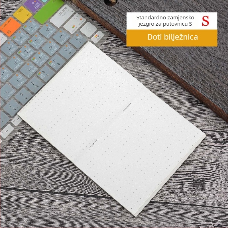 Bilježnica s vijčanom vezom, korica od kraft papira, unutarnji listovi Dowling/kraft, papir 100 gsm, 100–200 stranica