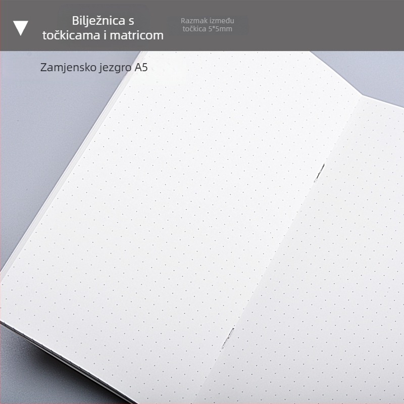 Bilježnica s vijčanom vezom, korica od kraft papira, unutarnji listovi Dowling/kraft, papir 100 gsm, 100–200 stranica
