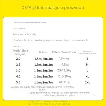 Lanac za kućne ljubimce - neproduživi, model XR635786859033, kutija 200 komada