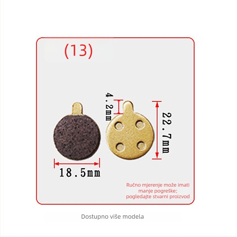 Disk kočione pločice za planinski bicikl, mehaničko kočenje, različiti modeli