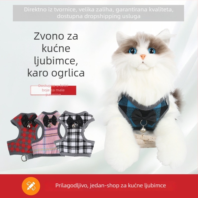 Povodac i postroj za kućne ljubimce, materijal tkanina, podrijetlo Zhejiang, za mačke, kategorija Tow strap, kutija 200 kom