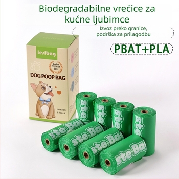 Biodegradibilne vrećice za otpad ljubimaca, velike, debelih, aromatizirane, jednokratne, prilagodljive, prijenosne – LESI marka, 100% virgin plastika, gravirani tisak, podrijetlo Xiamen Fujian, šifra Xgd001