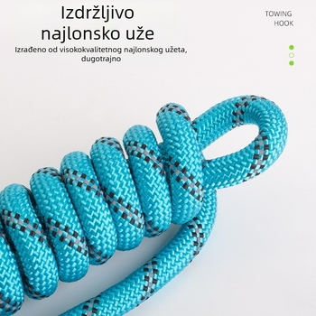 Povez za pse od pojačanog najlona, otporan na grizanje i reflektirajući, univerzalan za srednje i velike pasmine