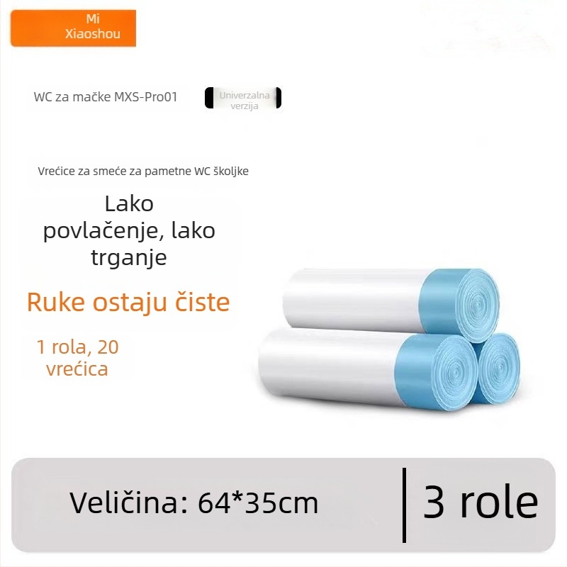 Chongyue Intelligent Prijenosne ABS Vrećice za Mačju Toaletu, Univerzalne