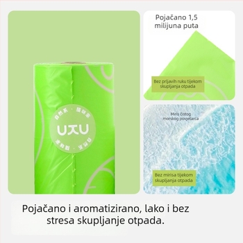 Biološki razgradive jednokratne vrećice za otpad kućnih ljubimaca u kontinuiranoj roli, za pse i mačke