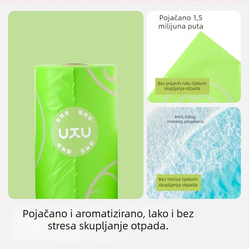 Biološki razgradive jednokratne vrećice za otpad kućnih ljubimaca u kontinuiranoj roli, za pse i mačke