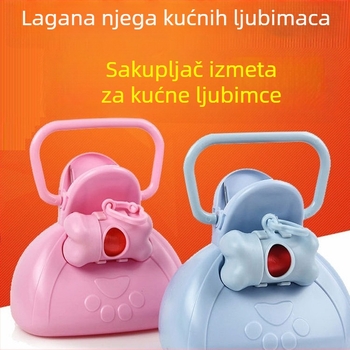 Plastična lopatica za pseće izmet sa vrećicom – čišćenje za vrijeme šetnje