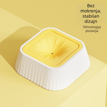Plutajuća zdjela za vodu za pse i mačke, viseći dizajn, protiv prevrtanja, PP/HDPE materijal