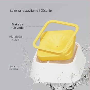 Plutajuća zdjela za vodu za pse i mačke, viseći dizajn, protiv prevrtanja, PP/HDPE materijal