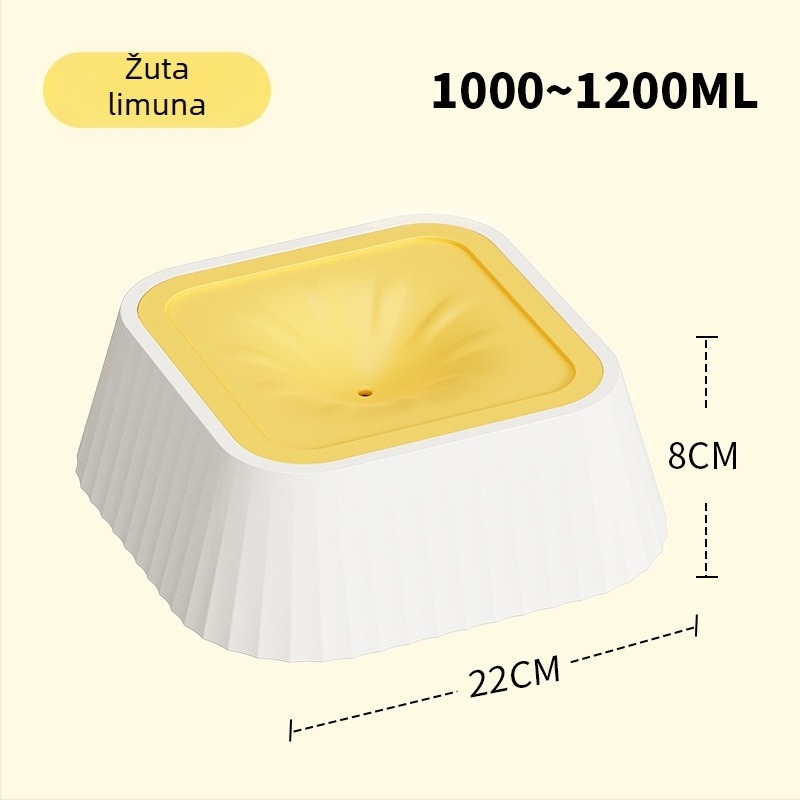 Plutajuća zdjela za vodu za pse i mačke, viseći dizajn, protiv prevrtanja, PP/HDPE materijal
