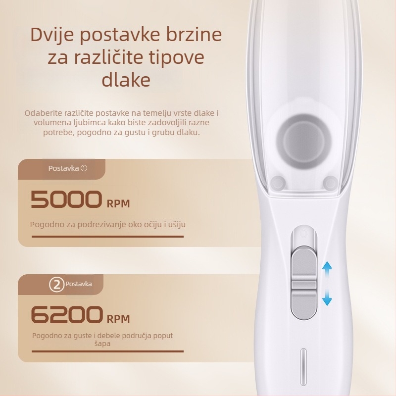 Električni trimer za njegu dlake kućnih ljubimaca (pas i mačka) — Marka Seven oh; Materijal: Drugo; Uvoz: Ne